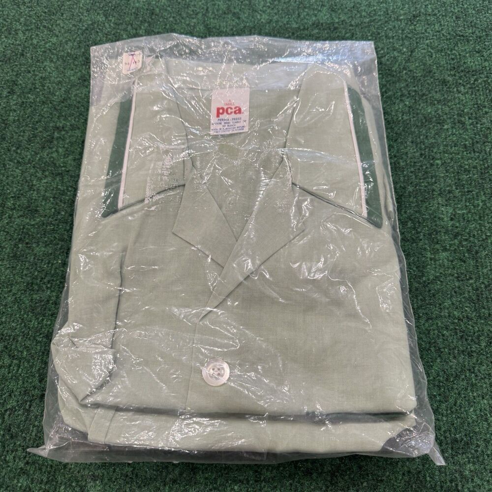 VTG Deadstock PCA Perma-Press Uniform Set Shirt & Pants Sz Small NOS